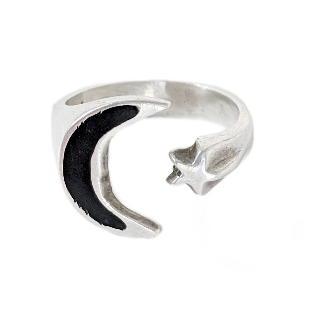 Moon and Star Mexico 925 Ring